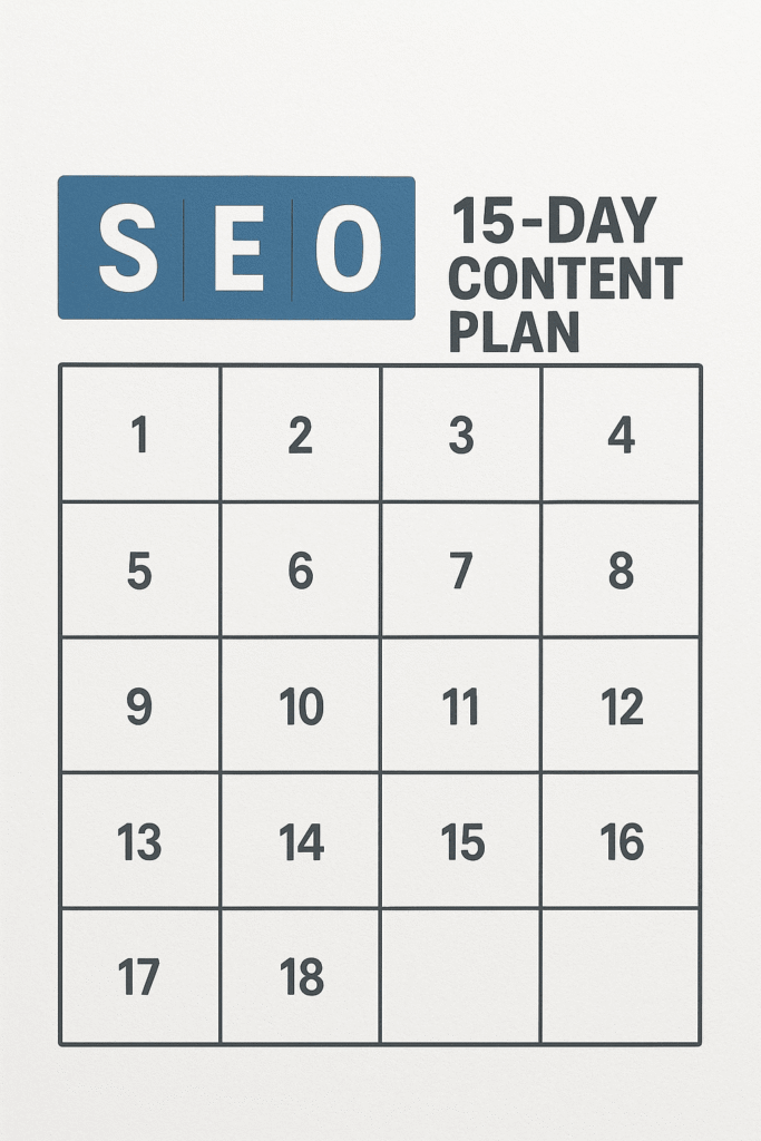 خطة سيو محتوى 15 يوم للسيو SEO - م.إسماعيل السعافين
